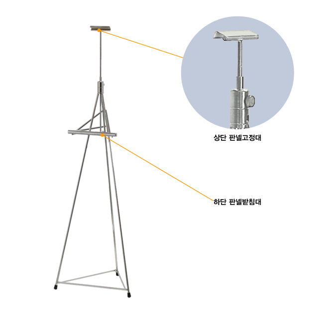 판넬 거치대 - 화방넷